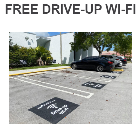parking lot with wifi